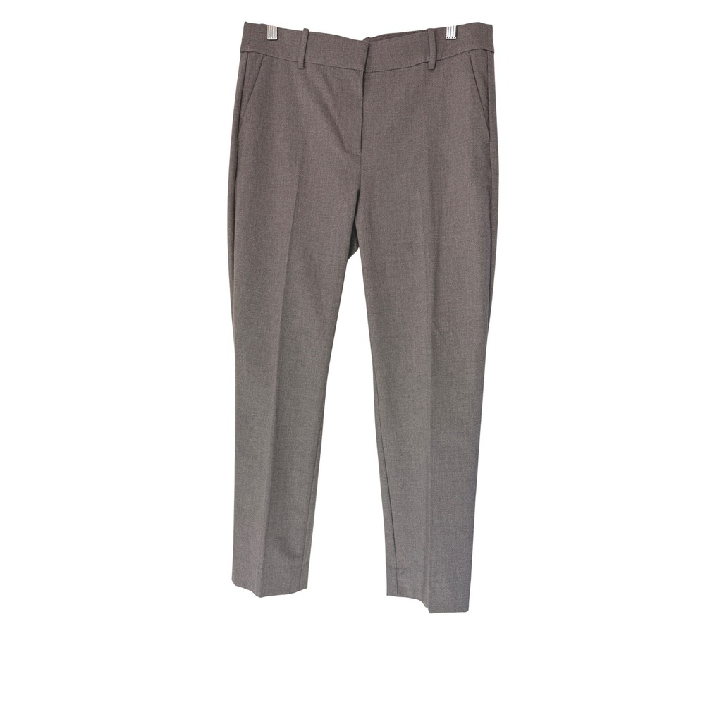 J.Crew Gray Stretch Twill Slim Cropped Ruby Dress Pant Office Work Size 8